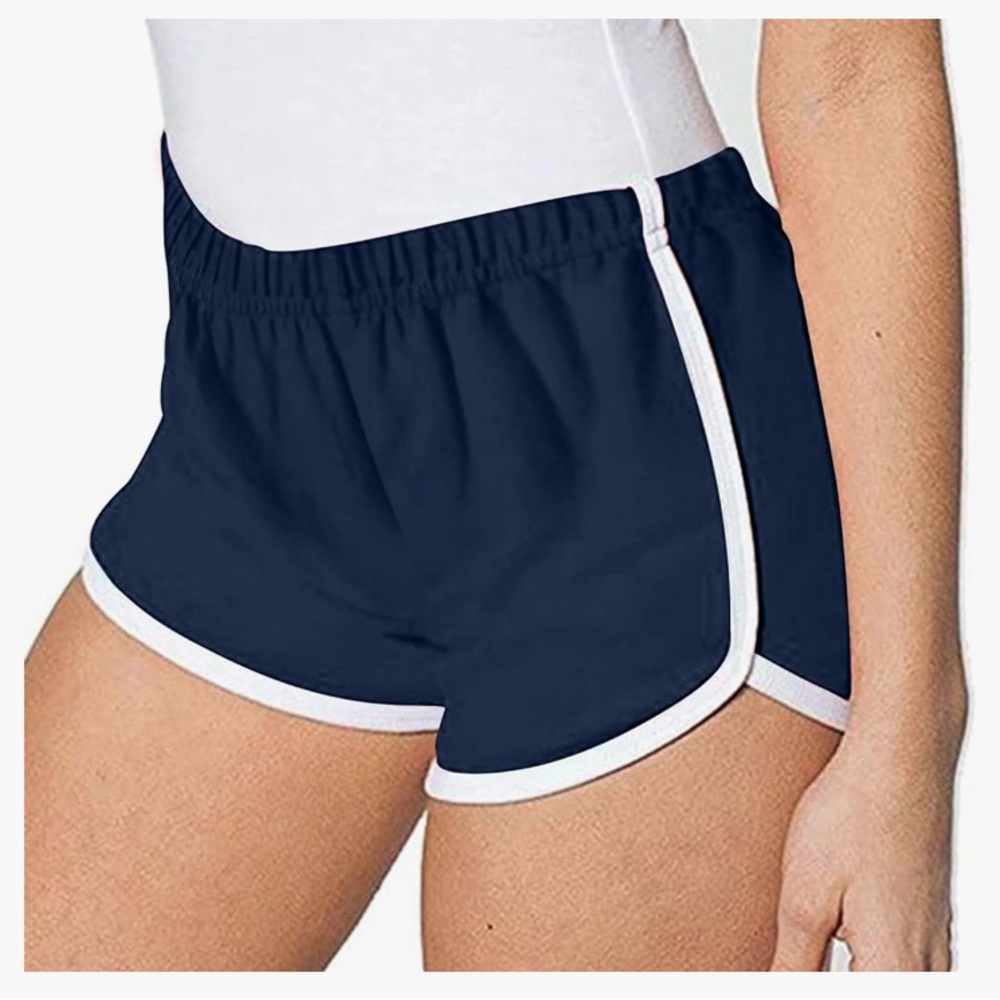 Women's Black and Gray Shorts